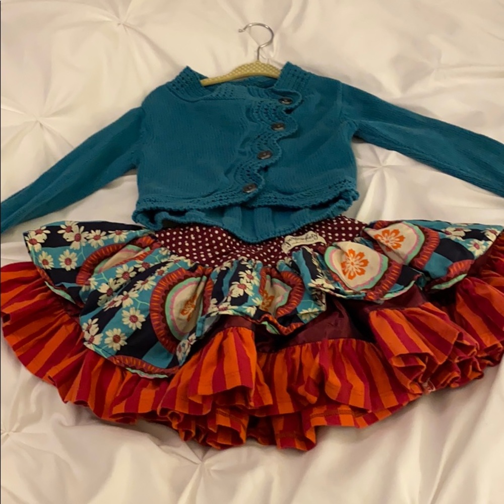 Persnickety skirt and sweater set